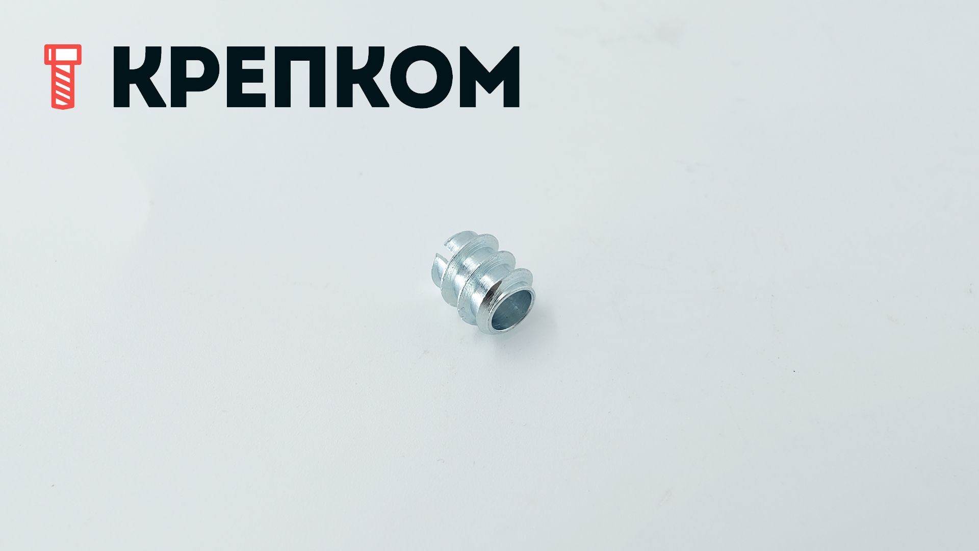 Муфта (гайка) рампа мебельная резьбовая DIN 7965, оцинкованная сталь - фото