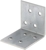 Уголок крепежный перфорированный 40x40x40 мм Gah Alberts 330194, оцинкованная сталь, 25 шт