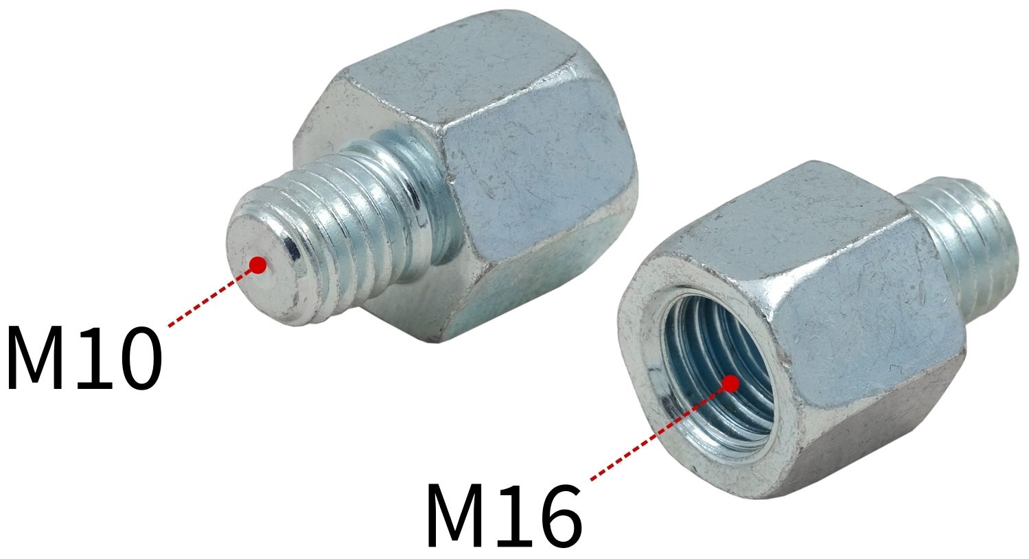 Муфта переходная внутренняя/наружная резьба М16/М10 MUPRO 113459 - фото