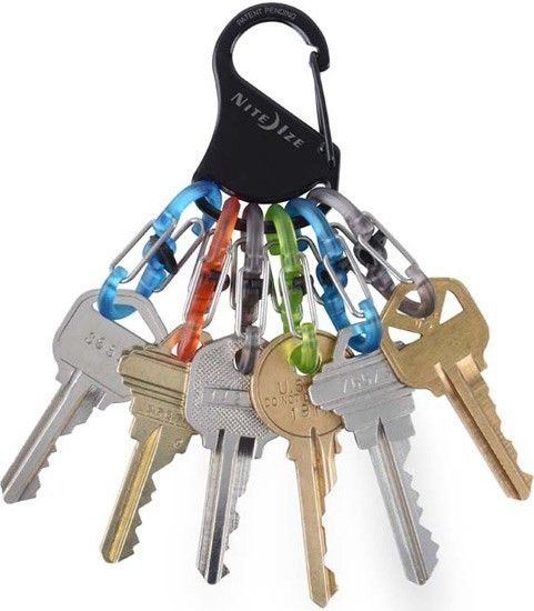 Набор карабинов с блокировкой Nite Ize KeyRack Locker KLKP-01-R3, 6 шт - фото