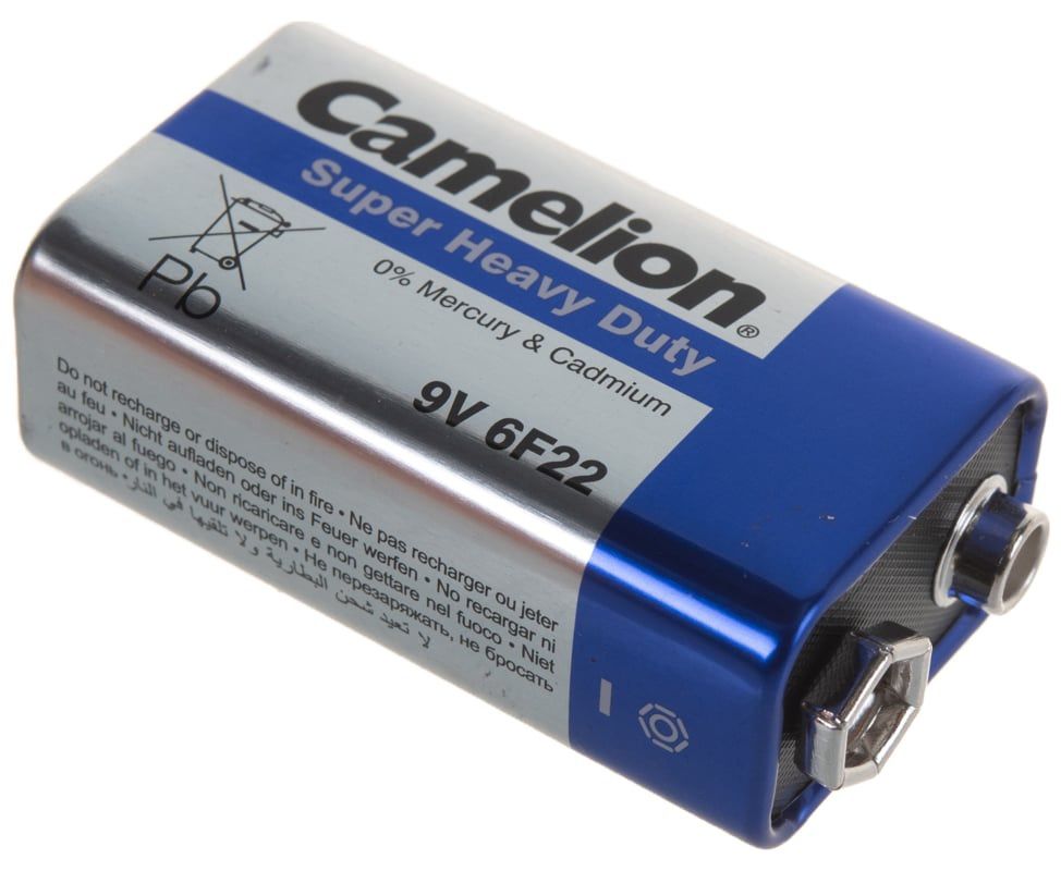 Батарейка Крона Super Heavy Duty 6F22 Camelion 228678 - фото