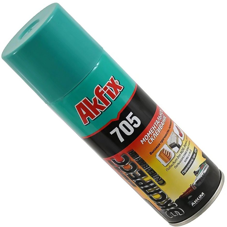Набор для экспресс-склеивания: цианакрилатный клей и аэрозоль-активатор Akfix 705 - фото