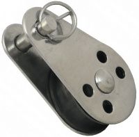 Блок такелажный одношкивный со съемным пальцем 25 мм 8407, нержавеющая сталь А2 