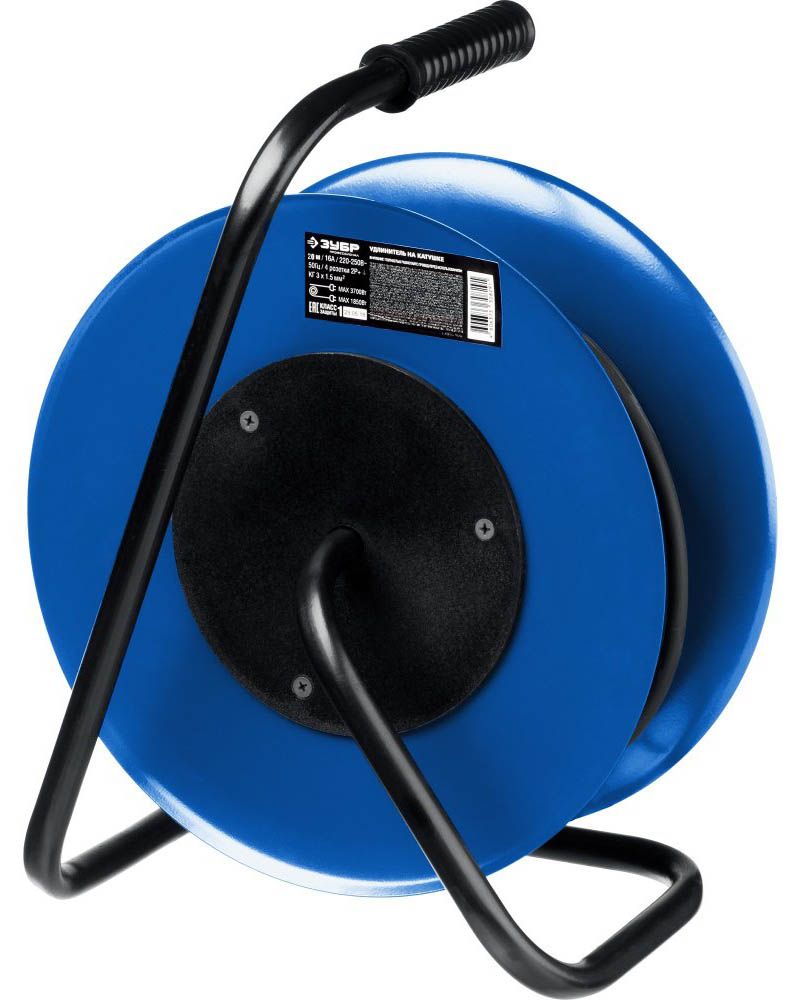 Удлинитель силовой на стальной катушке КГ-315 Профессионал ЗУБР - фото