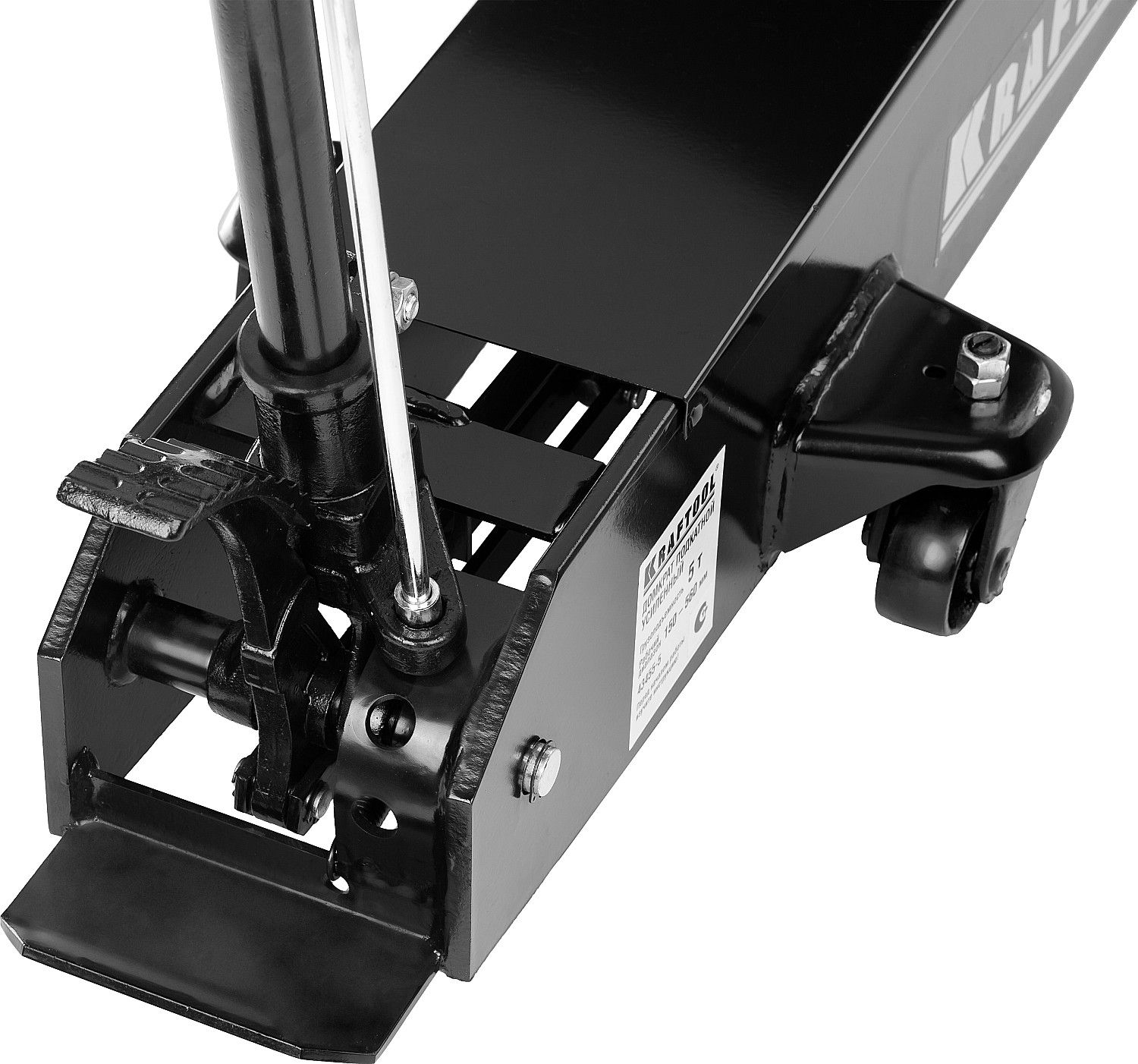 Домкрат подкатной для тяжелой техники 5 т 150-560 мм Kraftool High-Lift 43455-5 - фото