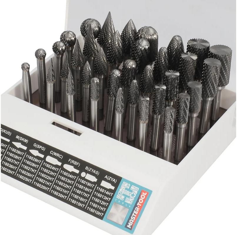 Набор борфрез твердосплавных 6-16 мм H-Tools 116008HT, 35 шт - фото