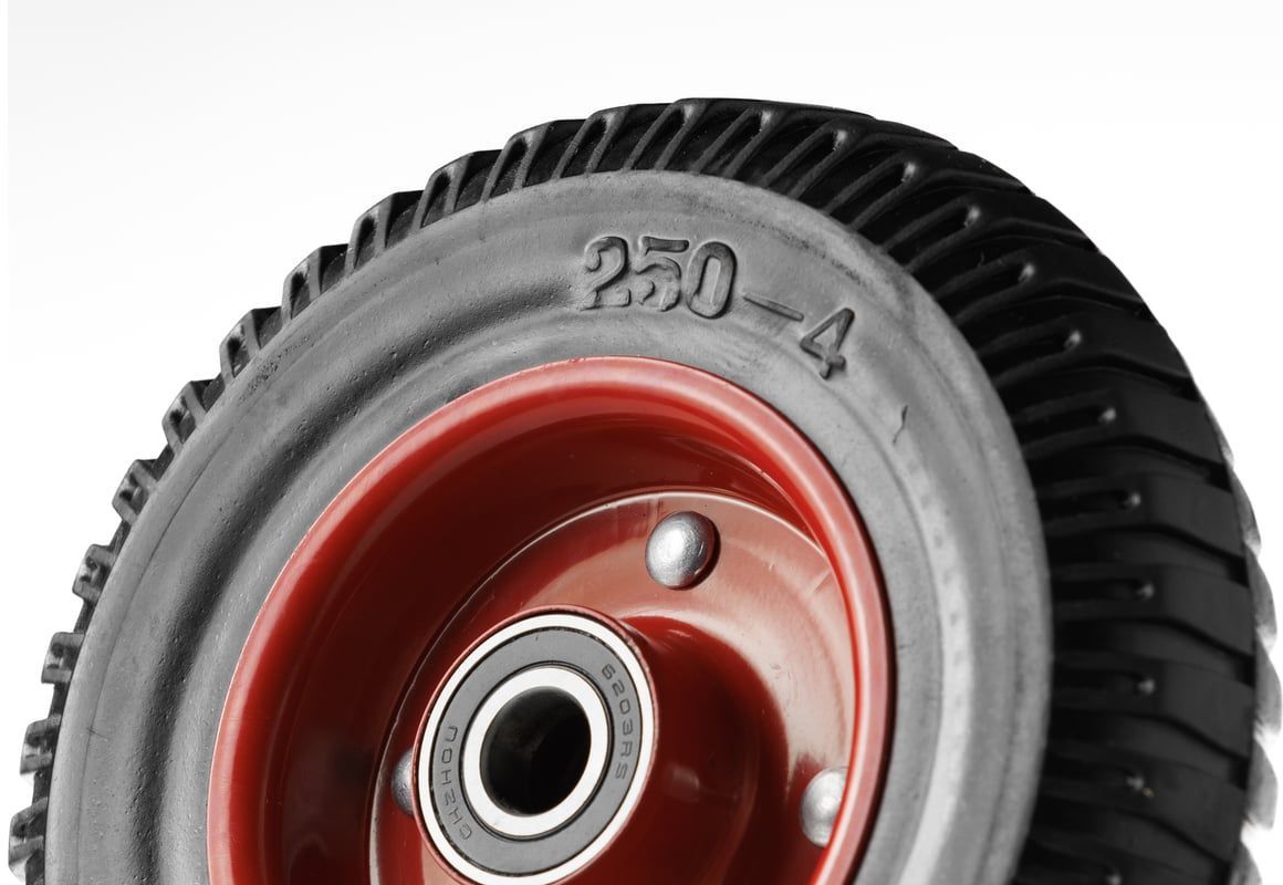 Колесо большегрузное с резиновым протектором без опоры 200 мм PP 200 - фото