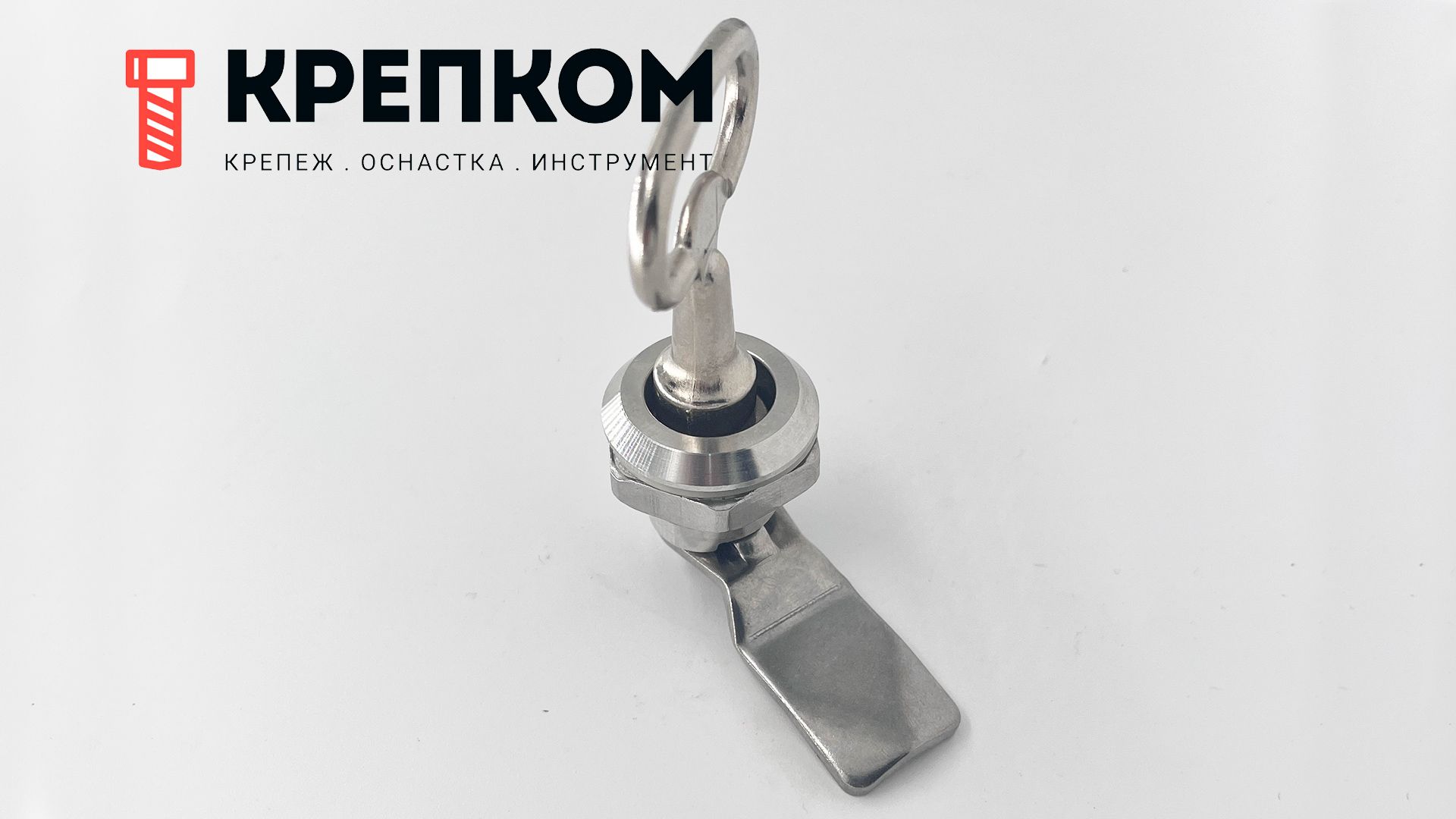 Замок щитовой треугольный FD25C-2DK, нержавеющая сталь А2 - фото