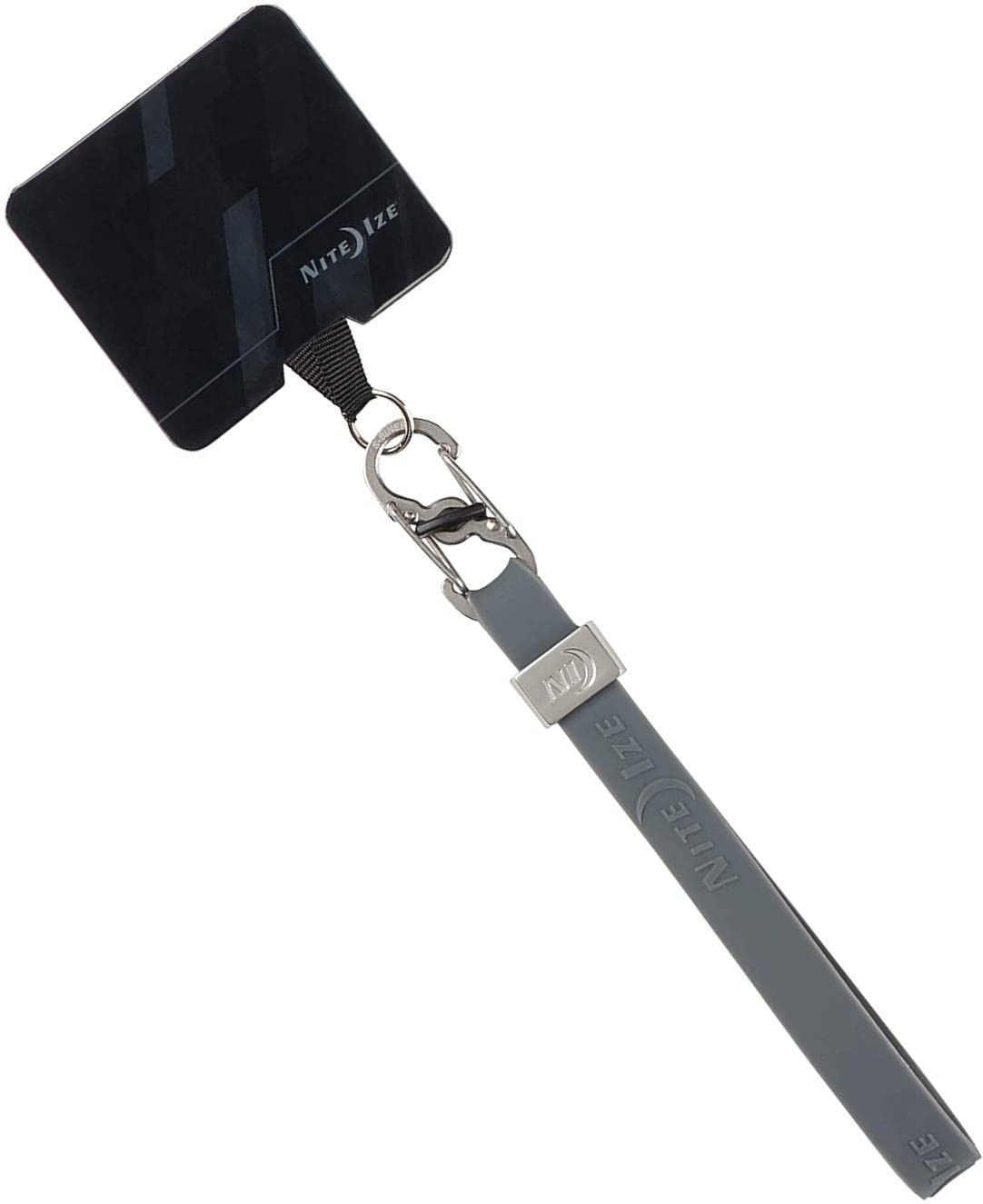 Крепление для телефона с карабином Nite Ize Hitch Phone Anchor + Stretch Strap HPSS-09-R7, серый - фото