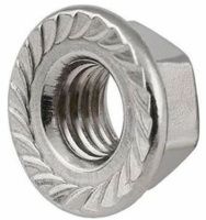 Гайка дюймовая 3/8"-16 UNC увеличенная DIN 6923, класс прочности 5, оцинкованная сталь