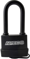 Замок навесной влагостойкий с удлиненной дужкой APECS PDR-50, чугун