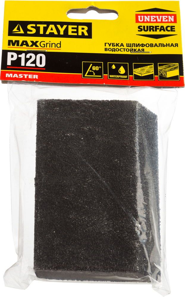 Губка шлифовальная четырехсторонняя угловая 60 ° Master Stayer - фото