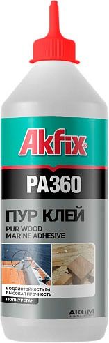 Клей полиуретановый для дерева 560 гр водостойкий Д4 PA360, Akfix GA365, прозрачный - фото