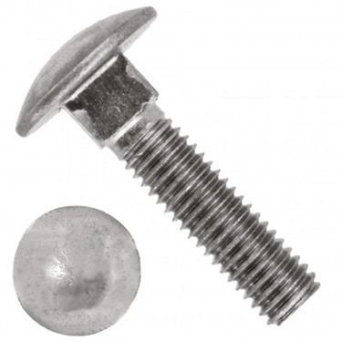 Болт мебельный М8х12 DIN 603, нержавеющая сталь А2 - фото