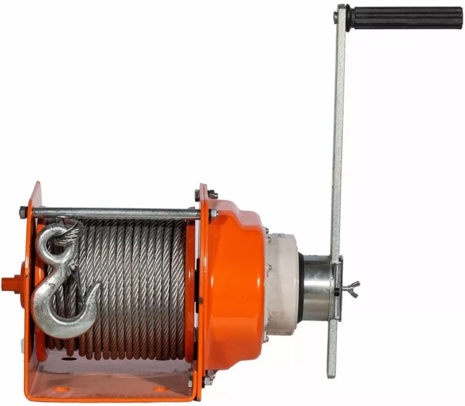 Лебедка ручная барабанная JHW 1 т, канат 40 м, Сибталь 00013971 - фото