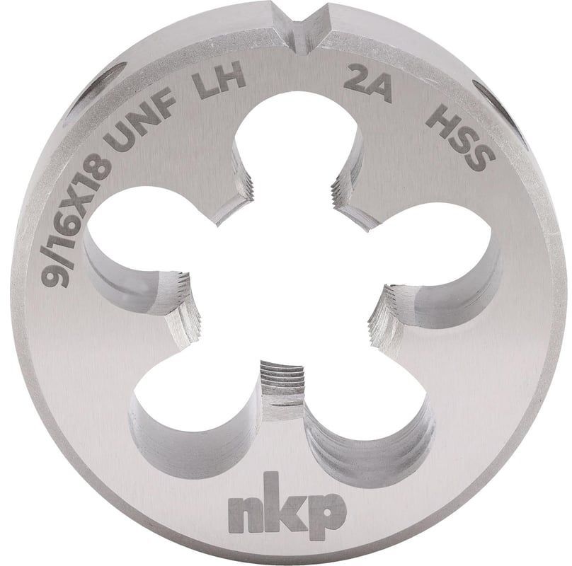 Плашка HSS DIN EN 22568 NKP, левая мелкая дюймовая резьба UNF - фото
