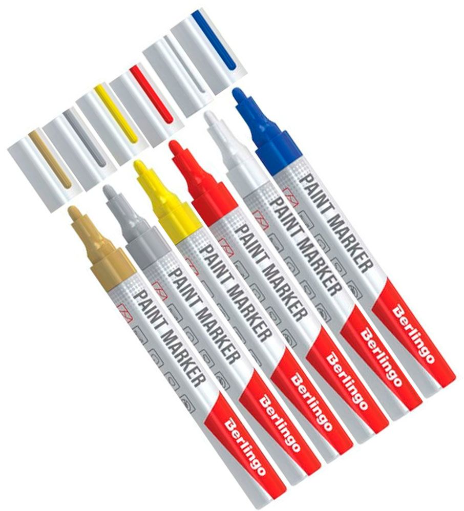 Маркер-краска 2-4 мм PA400 нитро-основа, Berlingo - фото