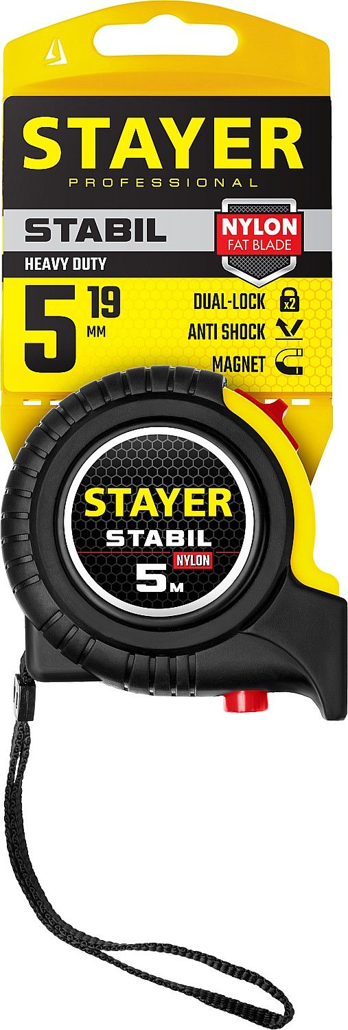Рулетка измерительная 5 м х 19 мм Stayer Stabil Professional 34131-05 - фото