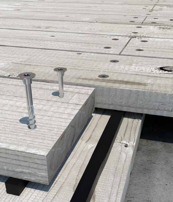 Саморез с плоской головкой и усечённым коническим подголовком Holz Technic KGA, нержавеющая сталь - фото