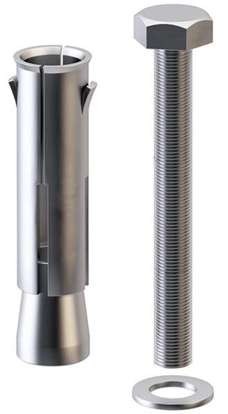 Крепеж для опоры TOWER XL на конструкции из газобетона BEFTOWERXL1, оцинкованная сталь - фото