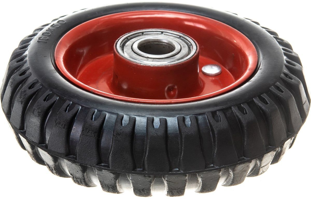 Колесо большегрузное с резиновым протектором без опоры 160 мм PP 160 - фото