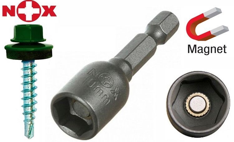 Головка магнитная для саморезов SW 10х65 мм Forward 34010065, 10 шт - фото