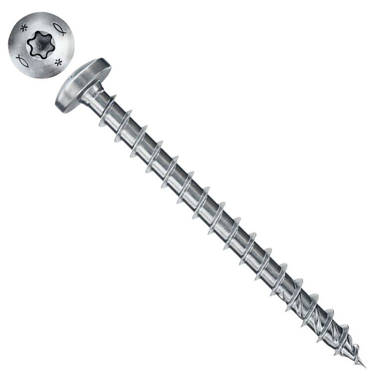 Изображение товара Саморез 3,5х35 с полукруглой головкой и полной резьбой Fischer FPF II PTF 670103, оцинкованная сталь