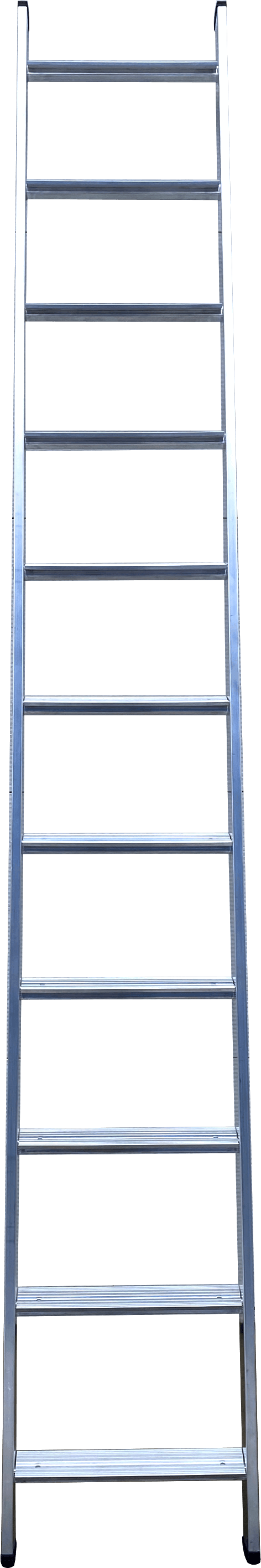 Односекционная приставная лестница Алюмет HK1, алюминий - фото