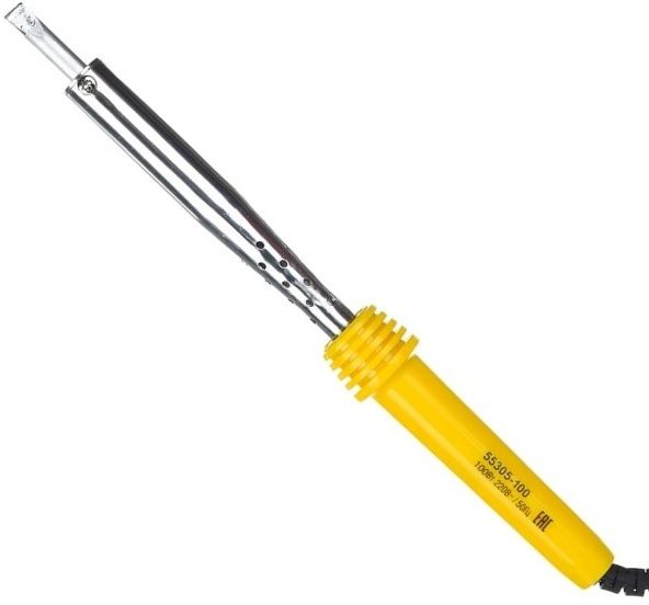 Паяльник электрический 100 Вт жало клин с пластиковой рукояткой Stayer MaxTerm 55305-100 - фото