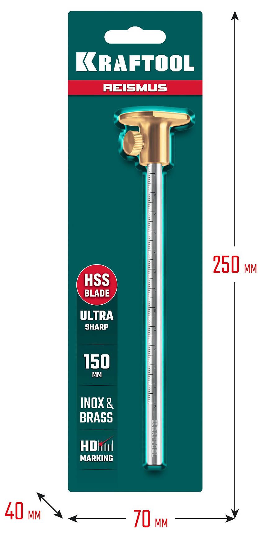 Рейсмус разметочный высокоточный Kraftool 34291 - фото