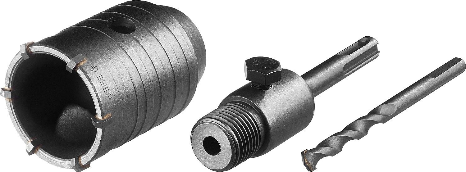 Коронка по бетону с державкой, 50 мм, SDS-plus, 6Т ЗУБР Мастер 29211-50 - фото