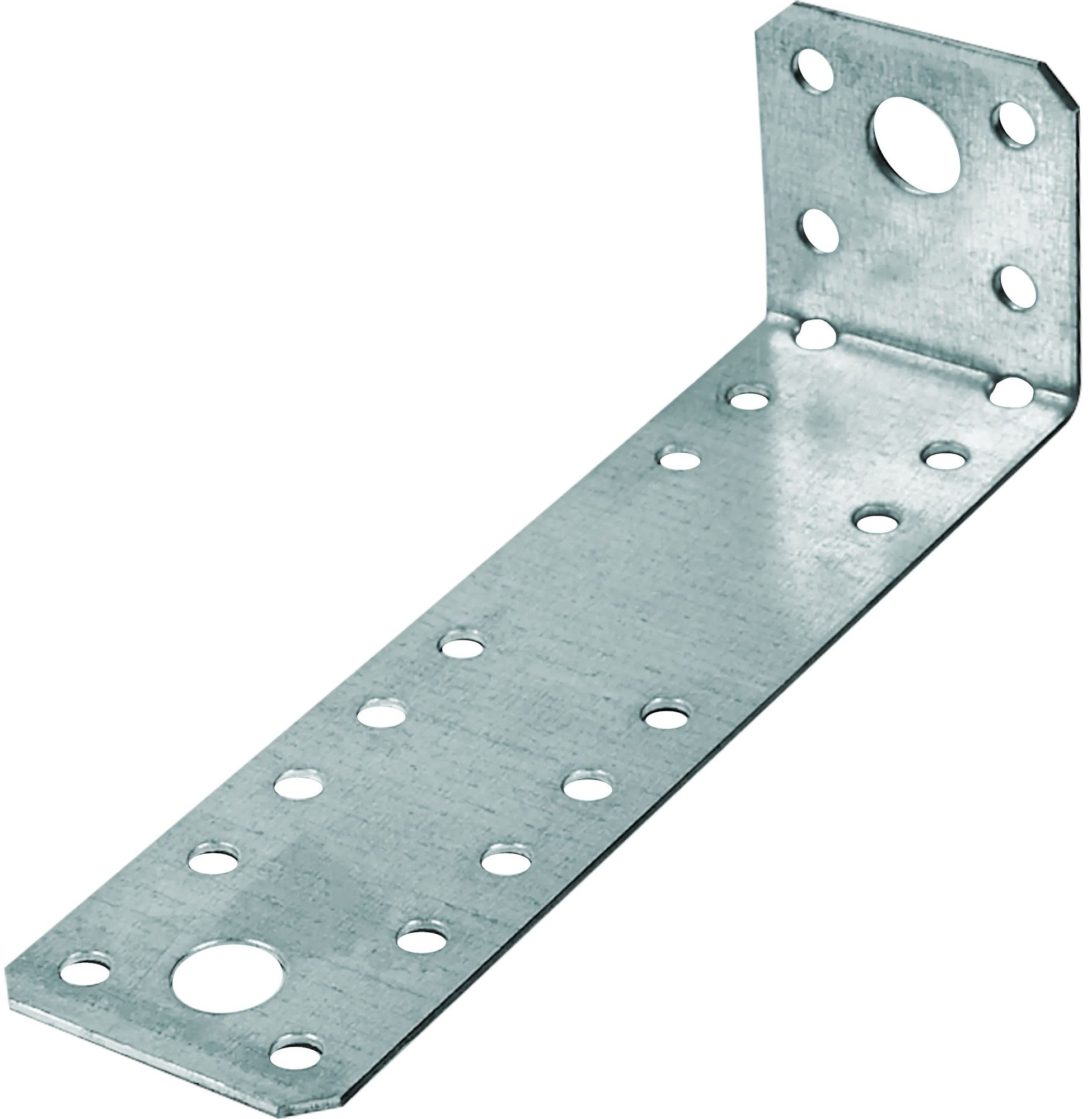 Уголок крепежный ассиметричный 40х140х40х1,8 мм KUAS, оцинкованная сталь - фото