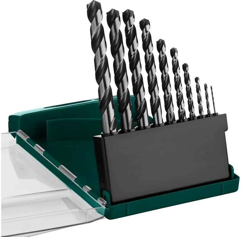 Набор сверл по металлу 1-10 мм HSS-G M2 Kraftool 29651-H10, 10 шт - фото