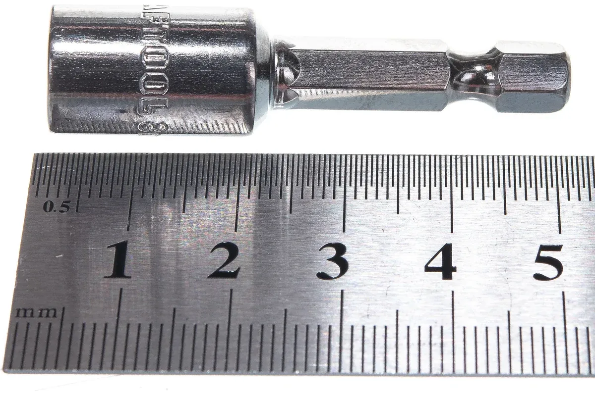 Бита с торцевой головкой 8 мм, намагниченная Kraftool 26391-08, хромованадиевая сталь - фото