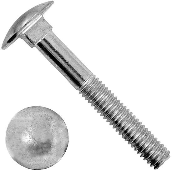 Болт мебельный с полукруглой головкой М16х35 DIN 603, нержавеющая сталь А4 - фото