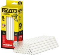 Стержни клеевые 11х200 мм универсальные Universal Stayer Prof 2-06821-T-S40, прозрачные, 40 шт