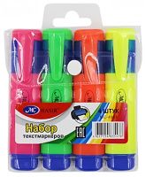 Набор текстмаркеров флуоресцентных, 4 цвета, MC-4883