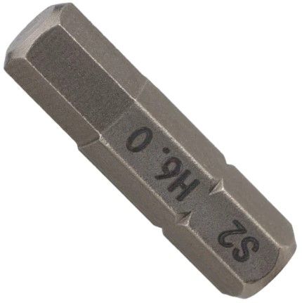 Изображение товара Бита шестигранная HEX H6 длина 25 мм SGS 6325-H6.0, сталь S2