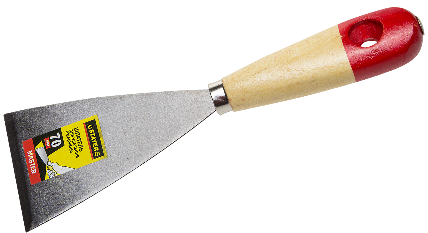 Изображение товара Шпатель для удаления ржавчины Master Stayer 1002-70 70 мм сталь дерево