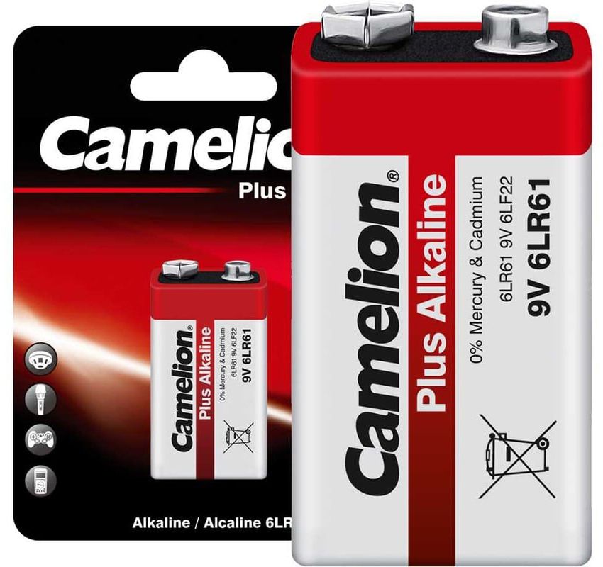 Батарейка 6LF22, 6LR61 Крона Plus Alkaline Camelion - фото