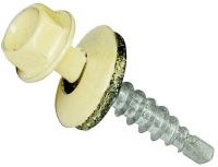 Саморез кровельный со сверлом 4,8х25 RAL 1015 светлая слоновая кость