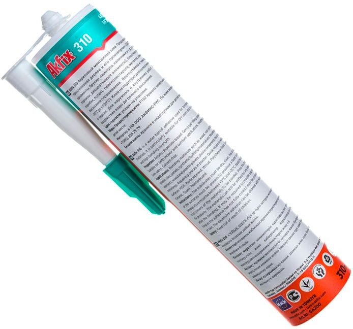 Клей монтажный акриловый жидкие гвозди 310 мл Akfix 310 GA200 - фото