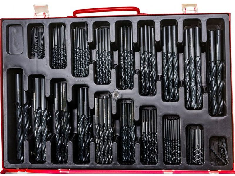 Набор сверл по металлу 1-10 мм, класс В, ЗУБР 29605-H370, сталь Р4М2, 370 штук в металлическом боксе - фото