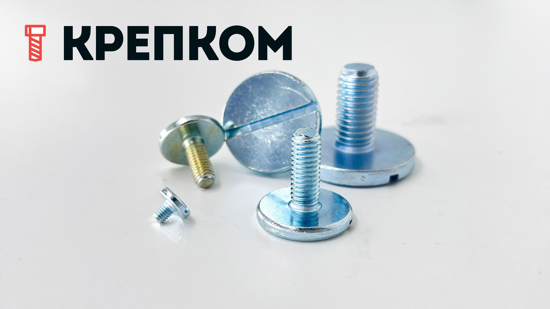 Винт с увеличенной плоской головкой и прямым шлицем DIN 921, оцинкованная сталь - фото