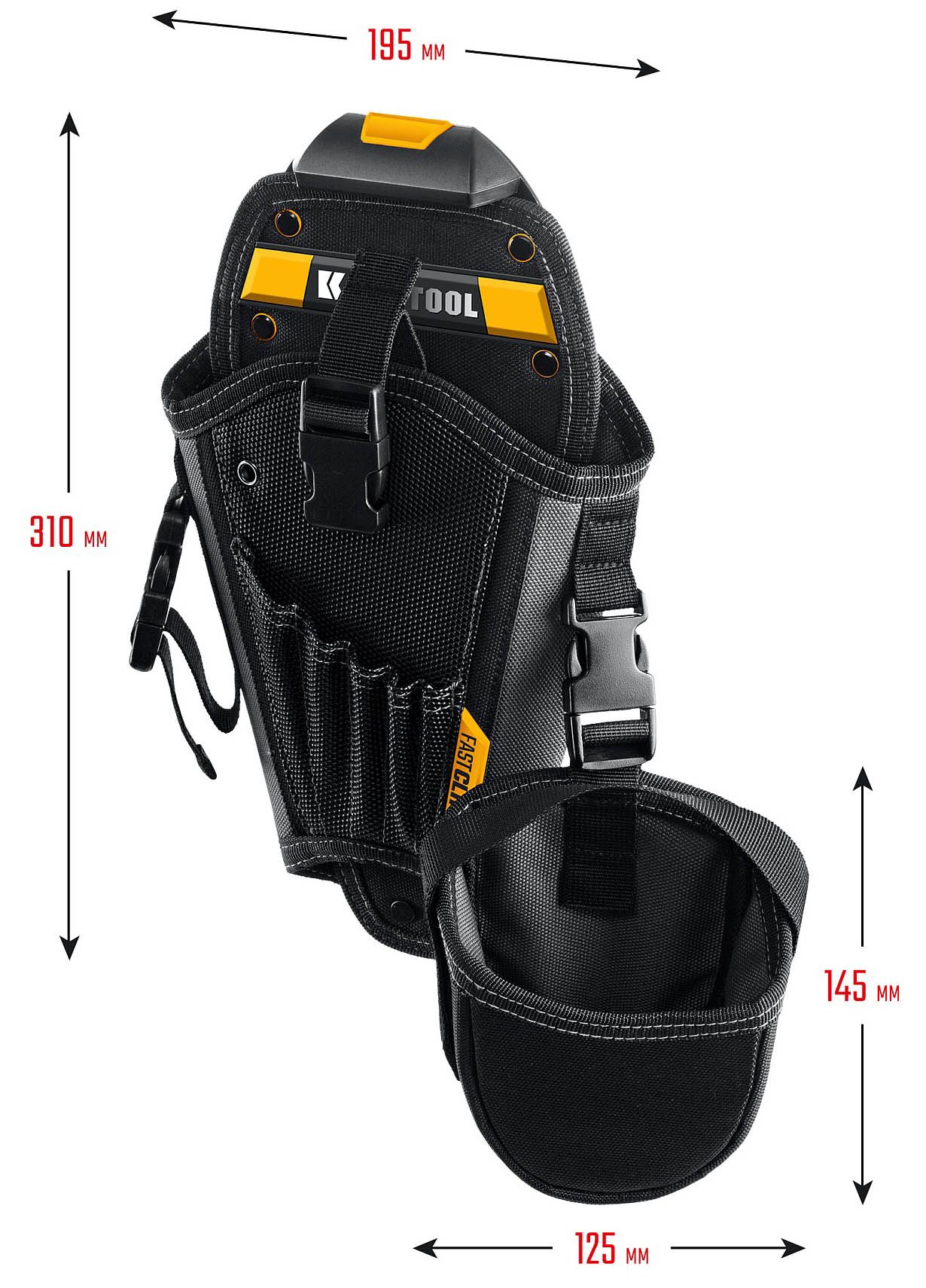 Кобура для шуруповерта KH-5 с креплением FastClip Kraftool 38769 - фото