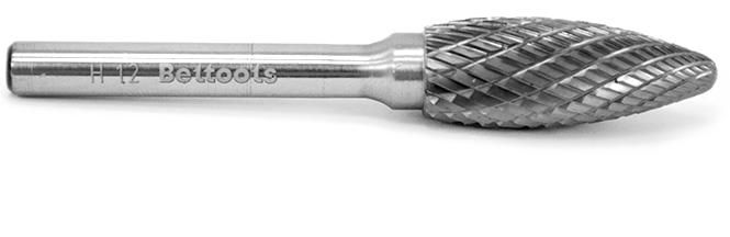 Борфреза твердосплавная с X-образной насечкой H (FLH) ВК8 РИ - фото