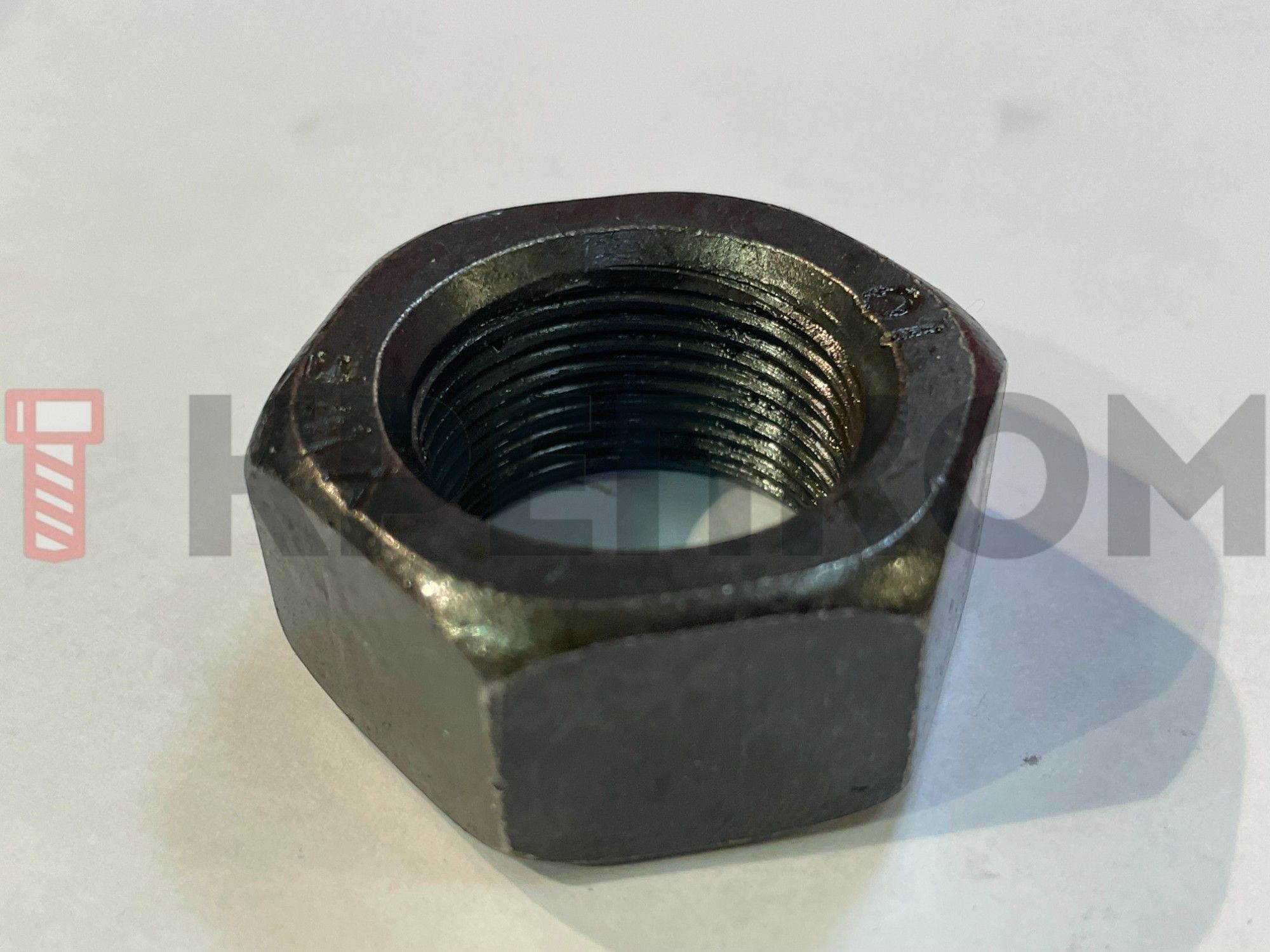 Гайка высокопрочная с мелкой резьбой DIN 934, класс прочности 8, оксидированная - фото