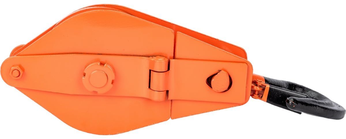 Блок шкивовый однорольный с крюком и откидной щекой Сибталь - фото