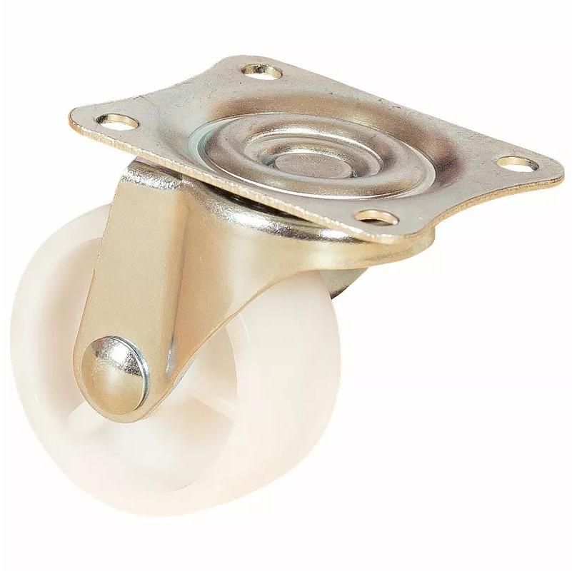 Колесо мебельное полипропиленовое с площадкой, поворотное 50 мм SCPP 25 - фото