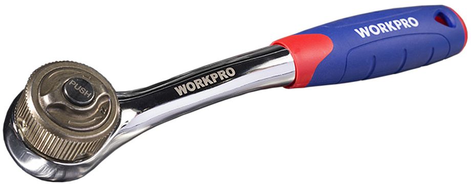 Рукоятка трещоточная 2-х скоростная 3/8", 48 зубцов, Workpro WP271013 - фото